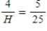 Solve the proportion for the item represented by a letter. H = __________