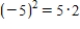 <strong>Rewrite the word statement using symbols. The square of negative five is equal to the opposite of five squared. </strong> A) B) C) D) E)
