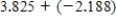 <strong>Carry out the operations with decimal forms. </strong> A) 1.637 B) - 1.637 C) 6.013 D) - 6.013 E) 2.637