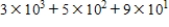 <strong>Write 953 in expanded notation. </strong> A) B) C) D) E)
