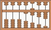 <strong>One of the oldest devices used for calculation is the abacus, as shown in the sample figure. Each rod names one of the positions we use in counting. Each bead on the bottom represents one unit in that column and each bead on the top represents 5 units in that column. The number illustrated in the sample figure below is 1,734. Sample Choose an abacus to show 10,905. A B C D </strong> A) C B) B C) D D) A E) none of these