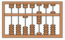 <strong>One of the oldest devices used for calculation is the abacus, as shown in the sample figure. Each rod names one of the positions we use in counting. Each bead on the bottom represents one unit in that column and each bead on the top represents 5 units in that column. The number illustrated in the sample figure below is 1,734. Sample Choose an abacus to show 10,905. A B C D </strong> A) C B) B C) D D) A E) none of these