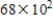<strong>Express the number in scientific notation and in floating-point notation. 68 </strong> A) Scientific notation: Floating point notation: 6800 05 B) Scientific notation: Floating point notation: 68 02 C) Scientific notation: Floating point notation: 0.68 07 D) Scientific notation: Floating point notation: 6.8 03 E) Scientific notation: Floating point notation: 6.8 03