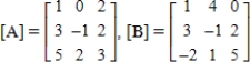 Find the sum [ A ] + [ B ], if ​   ​