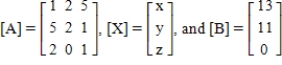 Write   for the matrices   ​ ​ ​