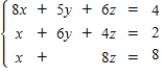 <strong>Write a system of equations that has the given augmented matrix. </strong> A) B) C) D) E) 