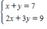 Solve the system for all real solutions, using any suitable method. 