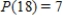 <strong>Let P(x) be the number of prime numbers less than x. Find P(18). </strong> A) B) C) D) E) 