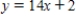 <strong>For the given verbal description, write a rule in the form of an equation. For each number x in the domain, the corresponding range value y is found by multiplying by 2 and then subtracting 7. </strong> A) B) C) D) E) 