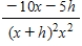 <strong>Find the difference quotient, for the function given below. </strong> A) B) C) D) E) 