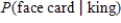 A single card is drawn from a standard deck of cards. Find the probabilities if the given information is known about the chosen card. A face card is a jack, queen, or king. 