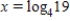 <strong>Solve the exponential equation below, and give the exact value for x. </strong> A) B) C) D) E)