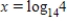 <strong>Solve the exponential equation below, and give the exact value for x. </strong> A) B) C) D) E)