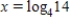 <strong>Solve the exponential equation below, and give the exact value for x. </strong> A) B) C) D) E)