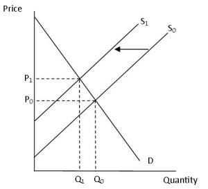 <strong>The type of agricultural policy represented by the above graph is best defined as a </strong> A)price support. B)supply restriction. C)demand enhancement. D)income support.