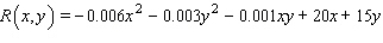 The total daily revenue (in dollars) that Weston Publishing realizes in publishing and selling its English-language dictionaries is given by where x denotes the number of deluxe copies and y denotes the number of standard copies published and sold daily.The total daily cost of publishing these dictionaries is given by dollars.Determine how many deluxe copies and how many standard copies Weston should publish each day to maximize its profits.Please round the answers to the nearest integer.What is the maximum profit realizable? Please round the answer to the nearest dollar.