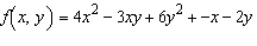 Find the second order partial derivative of the following function.Show that the mixed partial derivative and are equal.