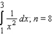 Find a bound on the error in approximating the given definite integral using the trapezoidal rule with n intervals. If necessary, round the answer to seven decimal places. Find a bound on the error in approximating the given definite integral using the Simpson's rule with n intervals. If necessary, round the answer to seven decimal places.