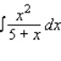 Use the table of integrals to find the integral.  