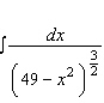 Use the table of integrals to find the integral.  