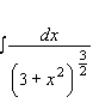 Use the formula   to find the integral.  