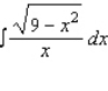 Use the table of integrals to find the integral.  