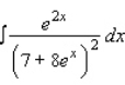 Use the table of integrals to find the integral.  