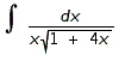 Use the table of integrals to find the integral. Use C as the constant of integration.