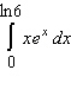 Evaluate the definite integral by using the method of integration by parts.