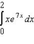 Evaluate the definite integral by using the method of integration by parts.