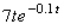 Sales of the latest recording by Brittania, a British rock group, are currently units/week (each unit representing 10,000 discs), where t denotes the number of weeks since the recording's release.Find an expression that gives the total number of discs sold as a function of t.