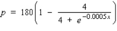 The monthly demand for a certain brand of table wine is given by the demand equation where p denotes the wholesale price per case (in dollars) and x denotes the number of cases demanded. Find the rate of change of the price to the nearest hundredth of a cent per case when x = 1,000. __________ cents per case What is the price per case when x = 1,000. $__________ / case