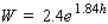 The Ehrenberg equation gives the relationship between the height (in meters) and the average weight W (in kilograms) for children between 5 and 13 years of age. Round your answer to the nearest tenth. What is the average weight of a 10-year-old child who stands at 1.62 m tall? kg Use differentials to estimate the change in the average weight of a 10-year-old child whose height increases from 1.62 m to 1.67 m. kg