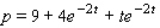 The price of a certain commodity in dollars per unit at time t (measured in weeks) is given by . What is the price of the commodity at t = 0? $__________ / unit How fast is the price of the commodity decreasing at t = 0? $__________ / wk Find the equilibrium price of the commodity.(Hint: It's given by .Also, use the fact that .) $__________ / unit