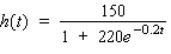 The height (in feet) of a certain kind of tree is approximated by where t is the age of the tree in years.Estimate the age of an 75-ft tree.Please round the answer to two decimal places.