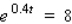 Use logarithms to solve the equation for t.Round your answer to four decimal places. t = __________