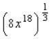 Simplify the expression.  
