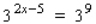 Solve the equation for x.  