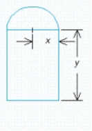 <strong>A Norman window has the shape of a rectangle surmounted by a semicircle (see the accompanying figure).If a Norman window is to have a perimeter of 28 ft, what should its dimensions be in order to allow the maximum amount of light through the window? </strong> A) B) C) D)