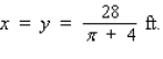 <strong>A Norman window has the shape of a rectangle surmounted by a semicircle (see the accompanying figure).If a Norman window is to have a perimeter of 28 ft, what should its dimensions be in order to allow the maximum amount of light through the window? </strong> A) B) C) D)