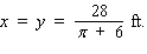 <strong>A Norman window has the shape of a rectangle surmounted by a semicircle (see the accompanying figure).If a Norman window is to have a perimeter of 28 ft, what should its dimensions be in order to allow the maximum amount of light through the window? </strong> A) B) C) D)
