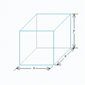 A rectangular box is to have a square base and a volume of 4 .If the material for the base costs 20 cent/square foot, the material for the sides costs 30 cent/square foot, and the material for the top costs 10 cent/square foot, determine the dimensions of the box that can be constructed at minimum cost.