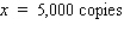 <strong>The quantity demanded each month of the Walter Serkin recording of Beethoven's Moonlight Sonata, manufactured by Phonola Record Industries, is related to the price/compact disc. The equation , where p denotes the unit price in dollars and x is the number of discs demanded, relates the demand to the price. The total monthly cost (in dollars) for pressing and packaging x copies of this classical recording is given by . To maximize its profits, how many copies should Phonola produce each month? Hint: The revenue is , and the profit is .</strong> A) B) C) D) E)