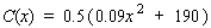 <strong>Suppose the total cost function for manufacturing a certain product is dollars, where x represents the number of units produced.Find the level of production that will minimize the average cost.Round the answer to the nearest integer.</strong> A)46 units B)50 units C)40 units D)44 units
