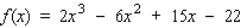 Find the inflection points, if any, of the function.  
