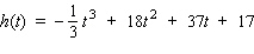 The height (in feet) attained by a rocket t sec into flight is given by the function . When is the rocket rising and when is it descending?