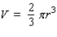 A hemisphere-shaped dome of radius 30 ft is to be coated with a layer of rust-proofer before painting.Use differentials to estimate the amount of rust-proofer needed if the coat is to be 0.05 in.thick. Hint: The volume of a hemisphere of radius r is .