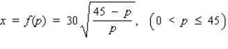 The demand equation for the Sicard wristwatch is given by where x (measured in units of a thousand) is the quantity demanded each week and p is the unit price in dollars.Find the rate of change of the quantity demanded of the wristwatches with respect to the unit price when the unit price is $35.Round your answer to the nearest whole number. __________ wristwatches/(dollar price increase)