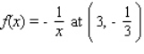 <strong>Find the slope of the tangent line to the graph of each function at the given point and determine an equation of the tangent line. </strong> A) B) C) D)