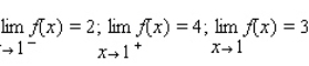 <strong>Use the graph of the function f to find and if the limit exists. </strong> A) B) C) D)